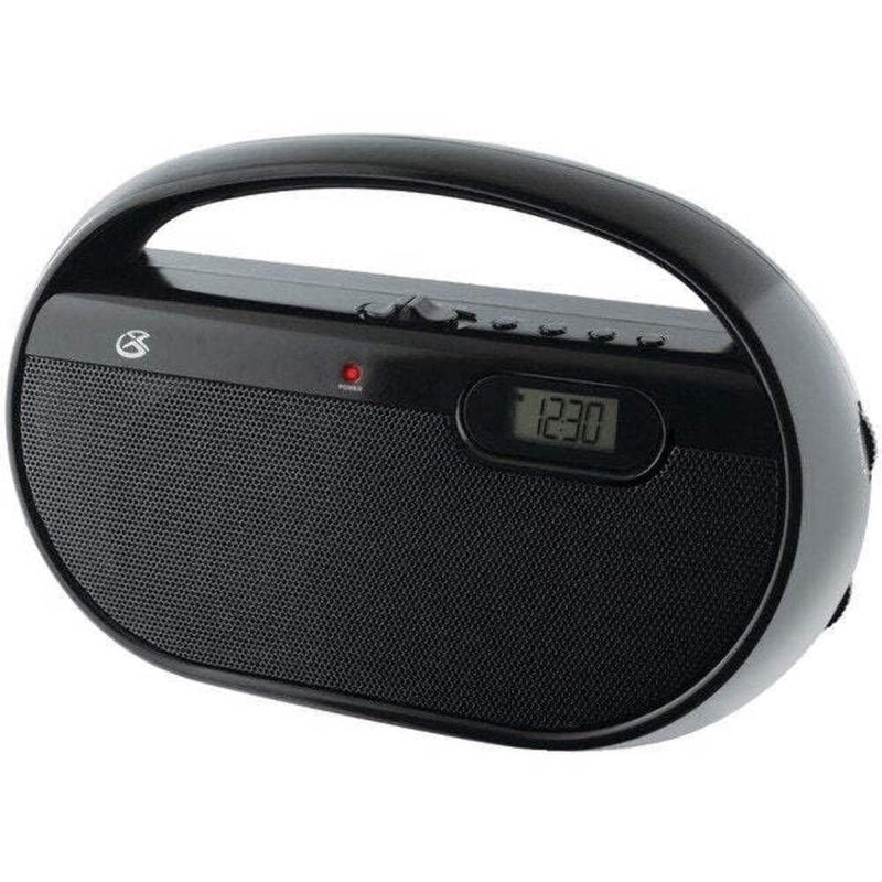GPX R602B Portable AM/FM Radio with Digital Clock and Line Input - Image 1